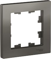 Рамка универсальная Systeme Electric AtlasDesign 1-м. сталь картинка